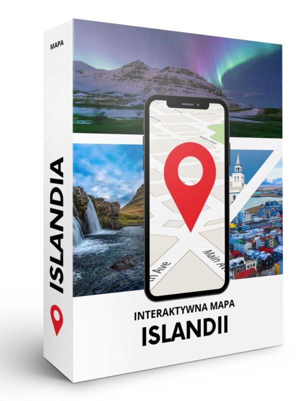Mapa atrakcji i polecanych miejsc: Islandia