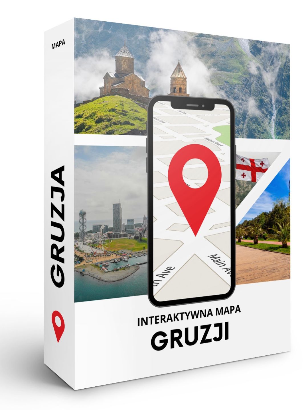 Gruzja - Mapa atrakcji